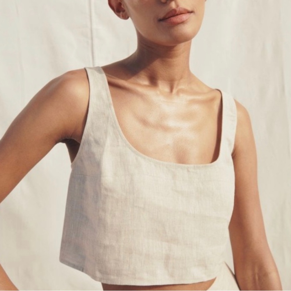 Reformation Adelyn Linen Top